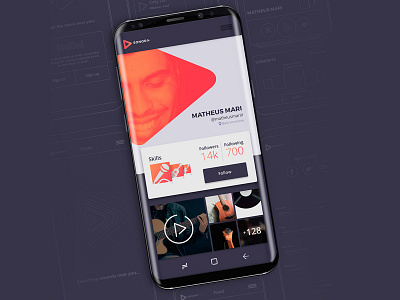 Profile android app art inspire interface mobile music play profile ui ux
