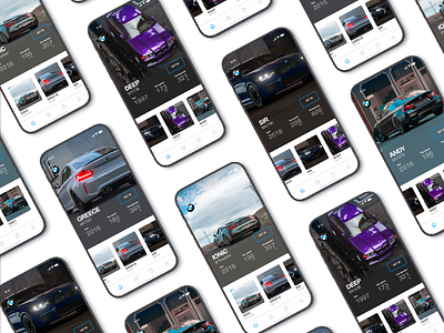 screeens app bmw car car app card design eletric car home i8 inspire iphone iphone x iphone x app m3 m4 mobile site ui ux