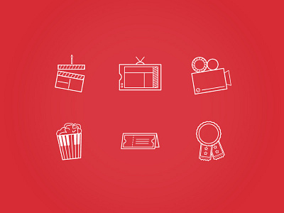 Theater Icons icon set icons movies social media theater