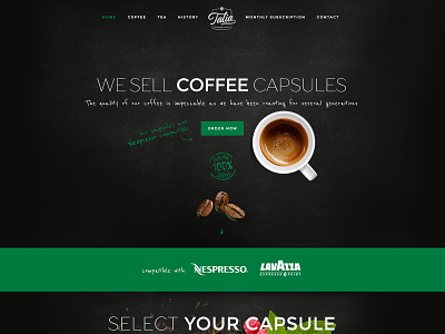 Italian Coffee - Website Design