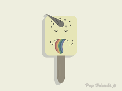 Pop Friends 019 illustration popsicle summer unicorn