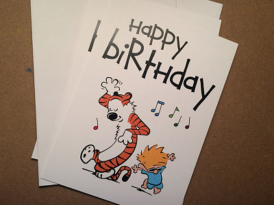 Calvin & Hobbes Birthday Card
