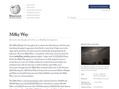 Wikipedia Redesign Concept