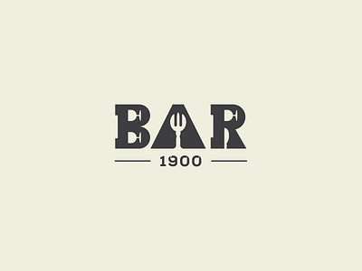 BAR 1900 branding graphic design logo