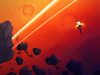 Star Boy fiction fire illustration scifi space