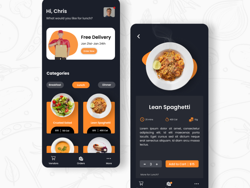 Food Delivery App by Oluchi Zodo on Dribbble