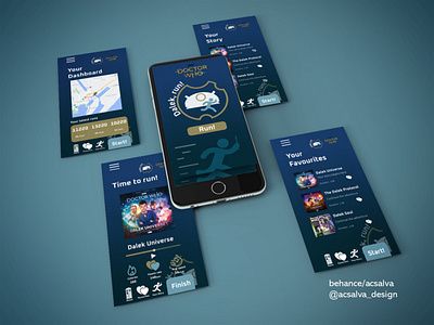 Doctor Who Running app app branding design figma logo ui ux