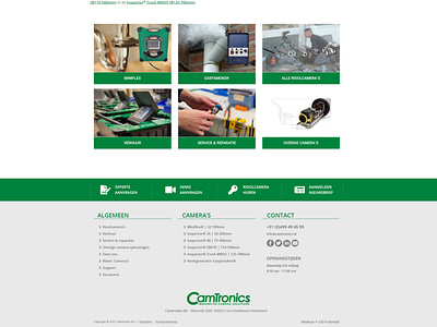 New Camtronics website footer bootstrap 5 design ui webdesign website