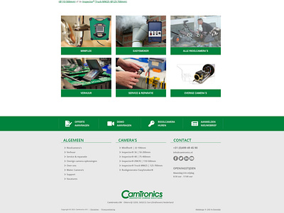 New Camtronics website footer