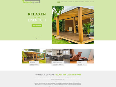 Tuinhuisjeopmaat.be website design