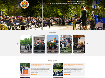 Wapenbroeders Zuidelijk Nederland - website ontwerp
