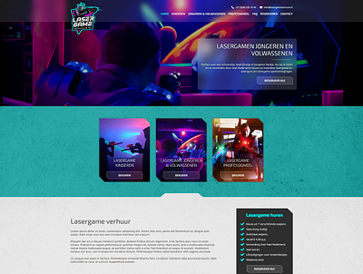 Lasergameverhuur - website ontwerp bootstrap 5 design webdesign website