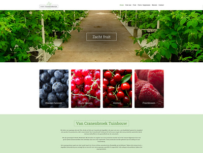 Van Cranenbroek Tuinbouw BV - Website ontwerp bootstrap 5 design ui webdesign website