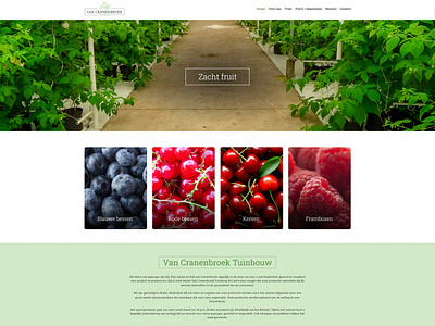 Van Cranenbroek Tuinbouw BV - Website ontwerp