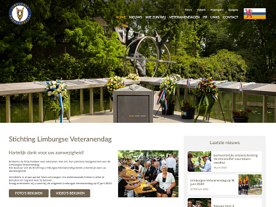 Webdesign Stichting Limburgse Veteranendag bootstrap 5 design ui webdesign website