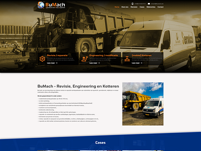 Webdesign BuMach website ontwerp bootstrap 5 design ui webdesign website
