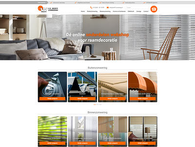 Webdesign v.d. Werff Zonwering webshop ontwerp bootstrap 5 design ecommerce interior webdesign webshop website