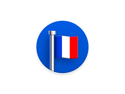 Flag of France icon flag france icon