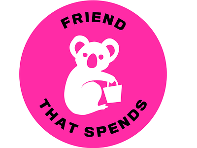 Friend That Spends Collateral branding cute fashion girly koala logo swag vector