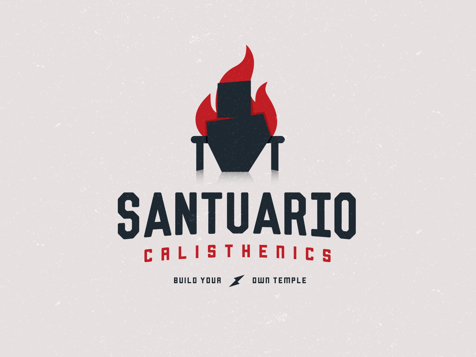 Santuario Calisthenics animation brand branding calisthenics design fit fitness gym health healthy illustration logo logo design mark mexico strength strong stronger typography weights