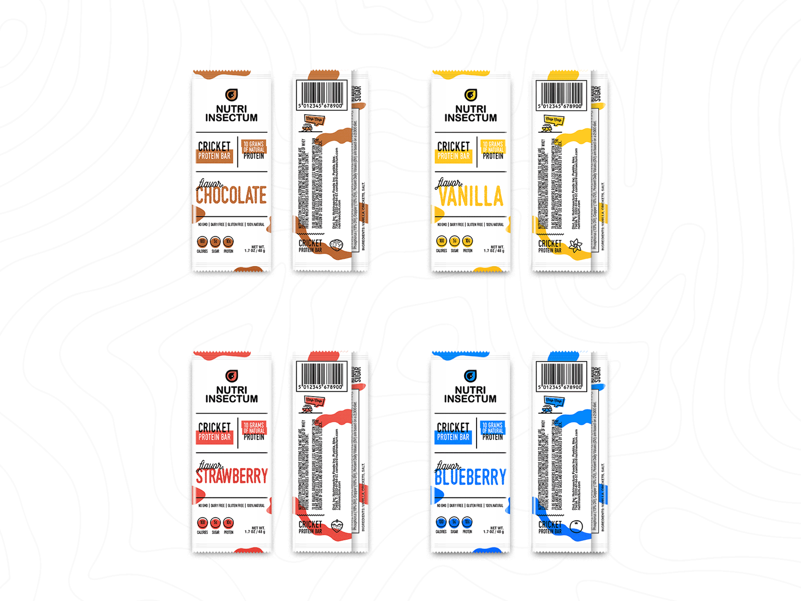 Protein Bar animation brand branding crickets design fitness grasshopper health healthy illustration insects logo mark mexico package protein protein bar