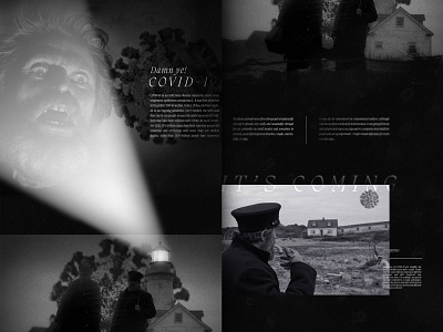 The Covidhouse - Mocktober 2020 black and white branding film films halloween horror horror movie mocktober movie movies october retro spooky the lighthouse thelighthouse type typography vintage web design