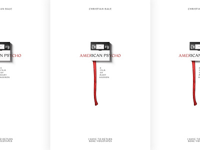 American Psycho 🔪 american psycho art direction art director artwork ax christian bale horror movie movie poster new york new york city nyc poster poster design posters