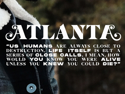 Atlanta 🖤 atlanta childish gambino donald glover juneteenth poster poster design posters type typo poster typography