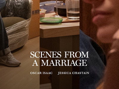HBO's 'Scenes From a Marriage' art direction hbo hbo max jessica chastain key art oscar isaac poster poster design poster designer posters