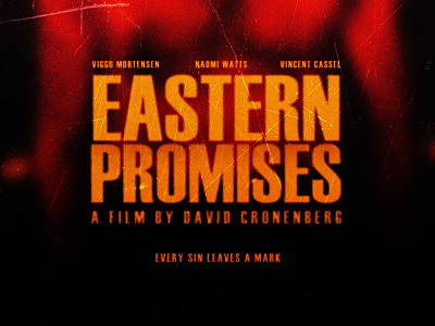 David Cronenberg's 'Eastern Promises' canada david cronenberg film film poster key art movie poster movie posters poster posters toronto