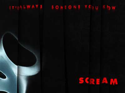 Scream horror horror movie horror movies key art movie movie poster movie posters movies poster poster design posters scream