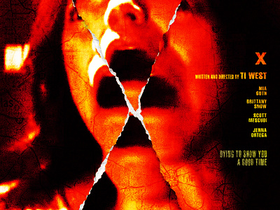 Alternative movie poster for Ti West's 'X'. horror horror movie key art movie movie poster movie posters poster design poster designer scary movie texas ti west