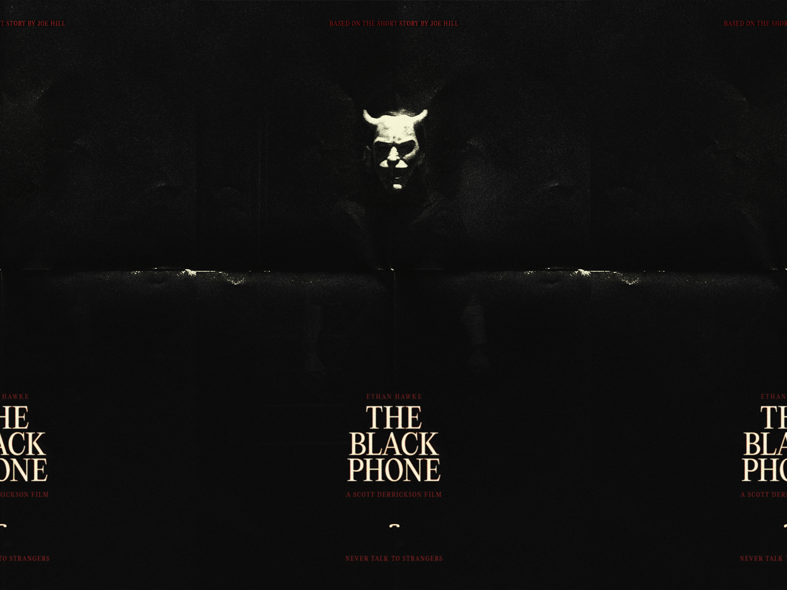 The Black Phone ethan hawke horror horror community horror movie horror movies mask poster poster design retro scary the black phone vintage