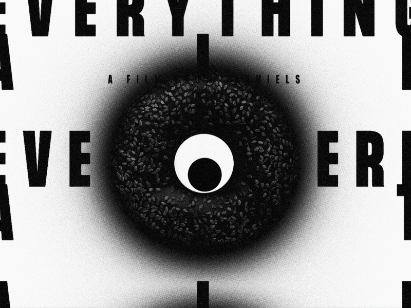 Everything Everywhere All at Once bagel eyes googly eyes key art movie movie poster movie posters movies multiverse poster poster design posters