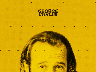 George Carlin 🐐 comedy comic george carlin poster posters stand up type typography