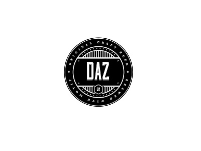 Daz Craft Beer Crest No. II beer brand brew crest design draftbeer id identity illustrator