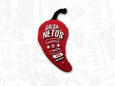 Salsa Neto's chipotle hot hotsauce illustration lemon salsa spicy