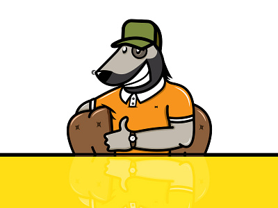 Old Dawg design dog gaming illustration logo