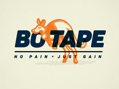 Bo - Tape II brand branding color design gym illustration injury kangaroo logo mexico runner runners sport sports sports brand sports branding strength tapes typography weights