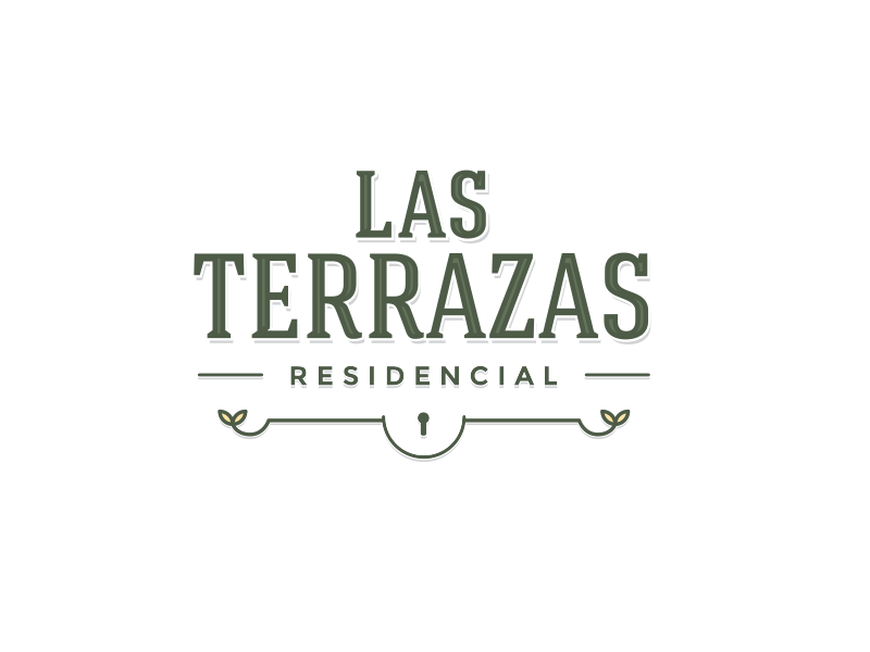 Las Terrazas brand branding color design house houses logo mark mexico puebla real estate typography