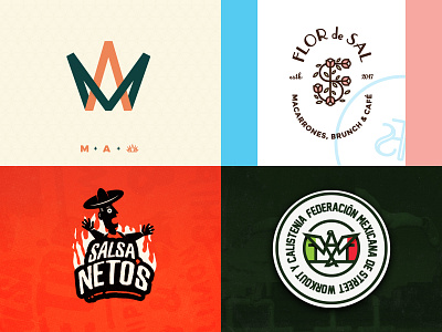 2018 brand branding color design food gym hot sauce icon illustration logo mark mexico monogram puebla typography vector