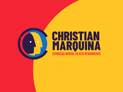 Christian Marquina brand branding coach coaching colors design icon illustration logo mark mark icon symbol mexico mind monogram puebla vector