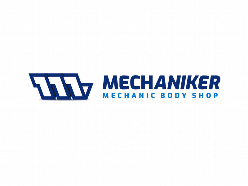 Mechaniker automobile automobiles automotive body shop brand branding car card design logo mark mechanic mechanical mechanics mexico typography