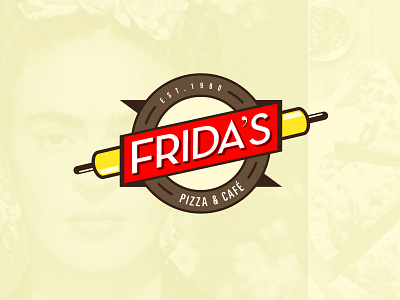 Frida's Pizzeria brand branding calzone design dough eataly food foodie frida frida kahlo italy logo mexico pasta pizza pizza logo pizzeria restaurant restaurants typography