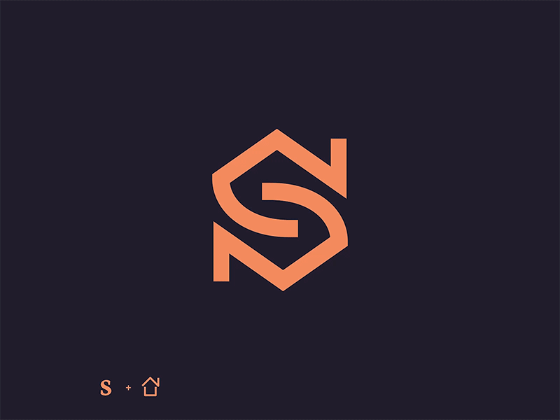 S + 🏠 animation architecture brand branding color design house houses housing illustration logo mark mexico monogram real estate real estate logo typography vector