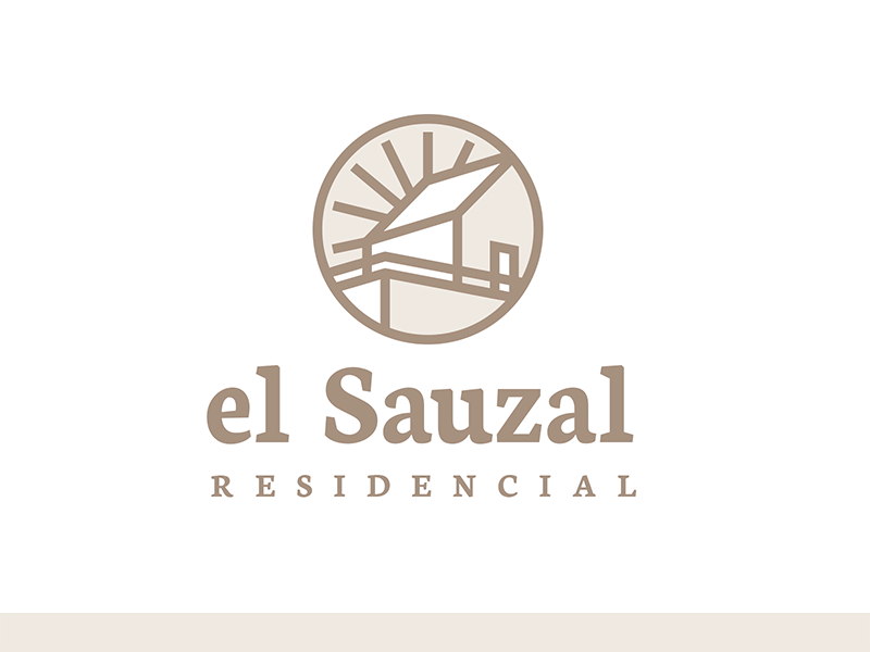 el Sauzal animation brand branding color design house houses illustration logo logo design logo designer mark mexico real estate real estate logo sausalito sun sunny typography