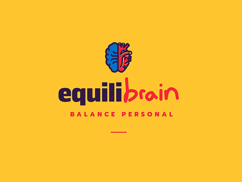 Equilibrain animation balance balanced brand branding color design equilibrium icon illustration logo mark mexico mind mindful mindfulness typography vector