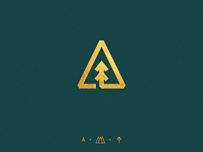 A (Logo Mark) arrow arrowhead arrows brand branding design logo logo mark mark mexico monogram pine pine tree pine trees pines real estate real estate logo tree typography