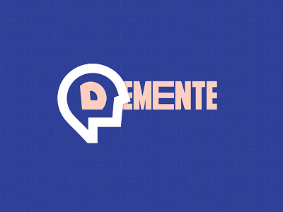 DEMENTE brain brand branding crazy creative creativity design idea ideas insane logo logo mark logomark mark mexico mind mindful typography vector