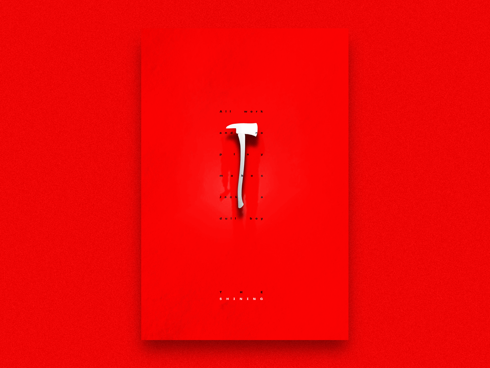 The Shining animation ax color design film film poster films horror kubrick mexico minimal minimalism minimalist poster poster design stanley kubrick the shining